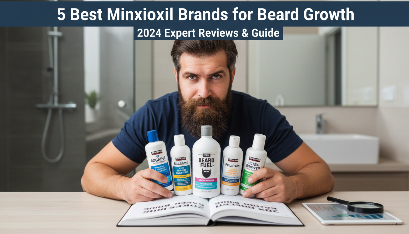 5 Best Minoxidil Brands for Beard Growth: 2024 Expert Reviews & Guide