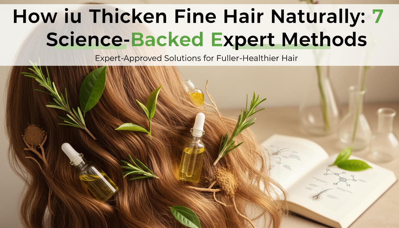 How to Thicken Fine Hair Naturally: 7 Science-Backed Expert Methods