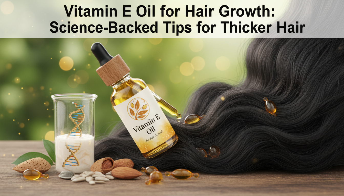 Vitamin E Oil for Hair Growth: Science-Backed Tips for Thicker Hair